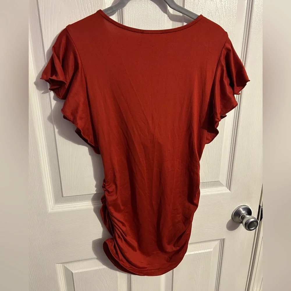 NWT Red Maternity Shirt - Picture 3 of 4